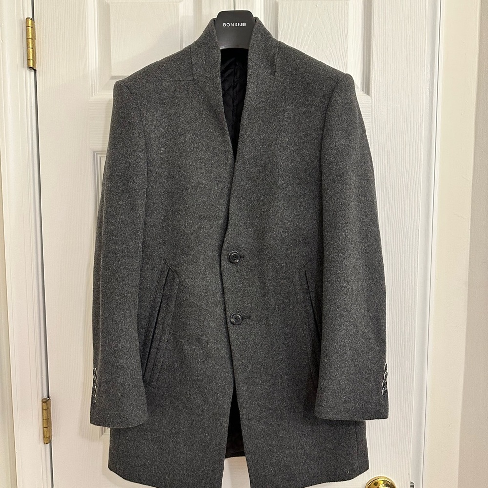 Bon Gray Wool Coat